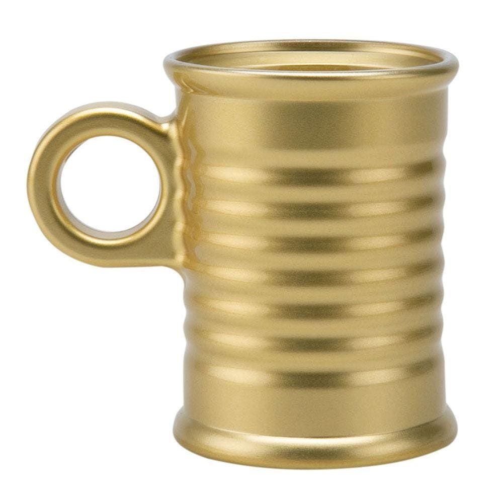 Xícara De Vidro Luminarc Moi Dourada 90Ml