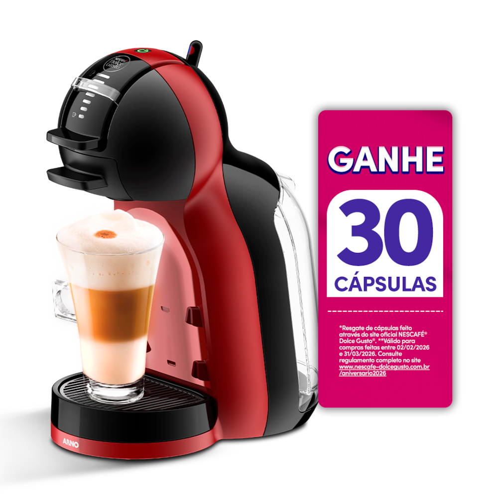 Cafeteira Expresso Arno Dolce Gusto Mini Me Vermelho 220v - Dmm8
