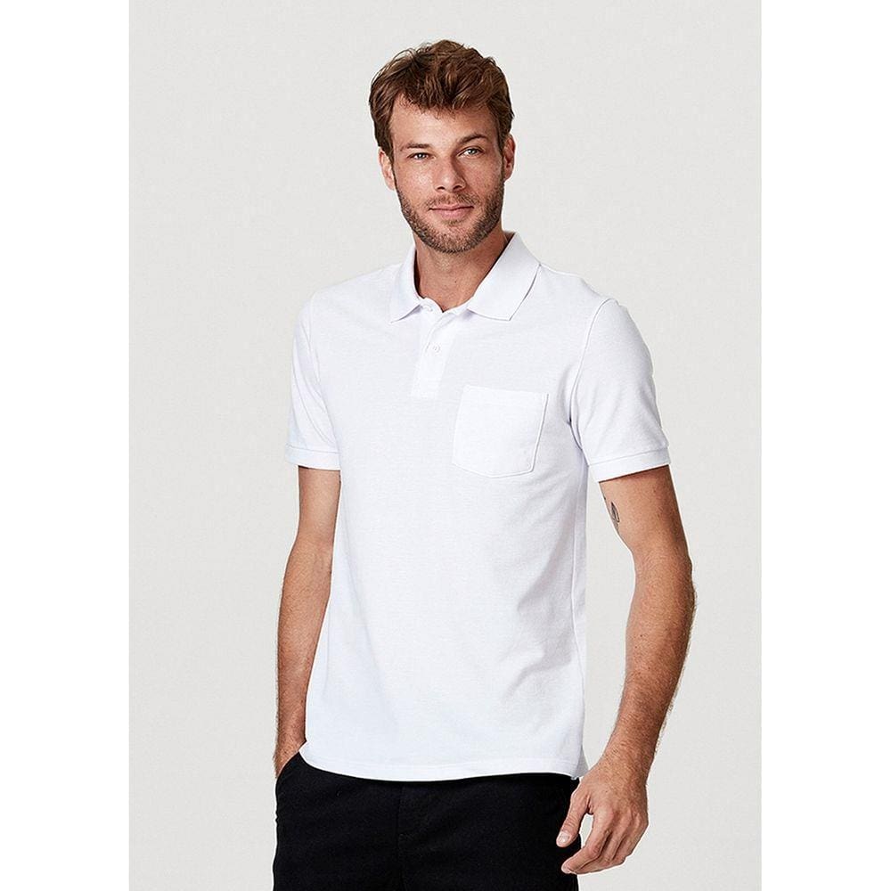 Camisa Polo Masculina Basica Regular Com Bolso Frontal Casas Bahia