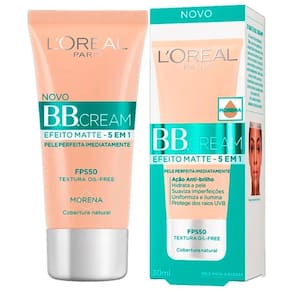 Bb Cream L`oreal Matte 5 Em 1 Morena FPS50 30ml