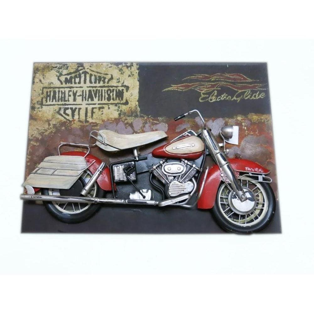 Quadro Decorativo Modelo Vintage Motocicleta
