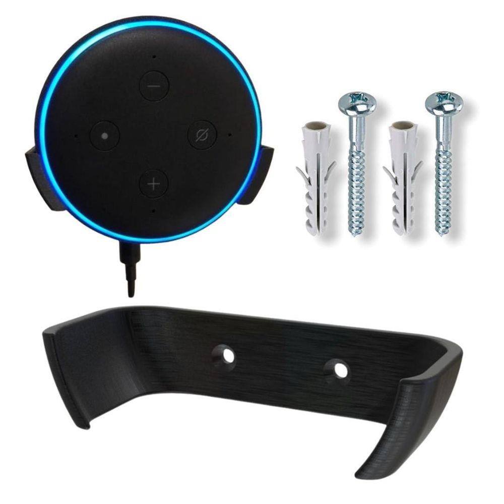 Suporte all one tomada amazon alexa echo dot 3 modelo classico preto