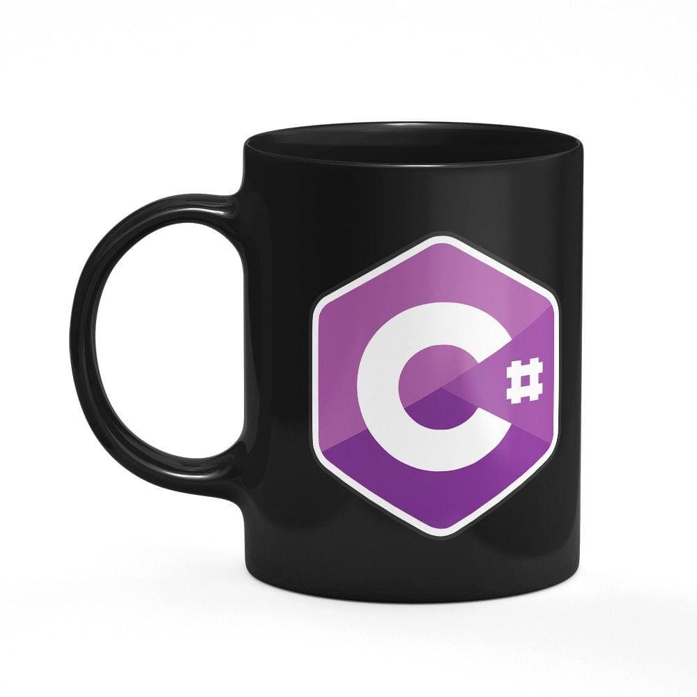 Caneca Dev C sharp preta