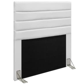 Cabeceira Cama Box Solteiro 90CM Rubi D10 Corano Branco - Mpozenato