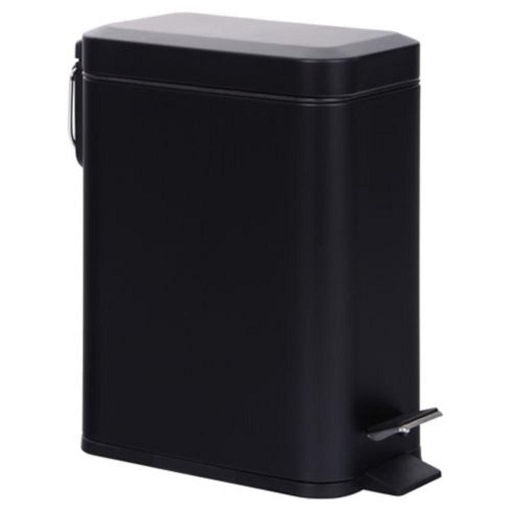 Lixeira com pedal de 6 litros 14,5x29cm Preto