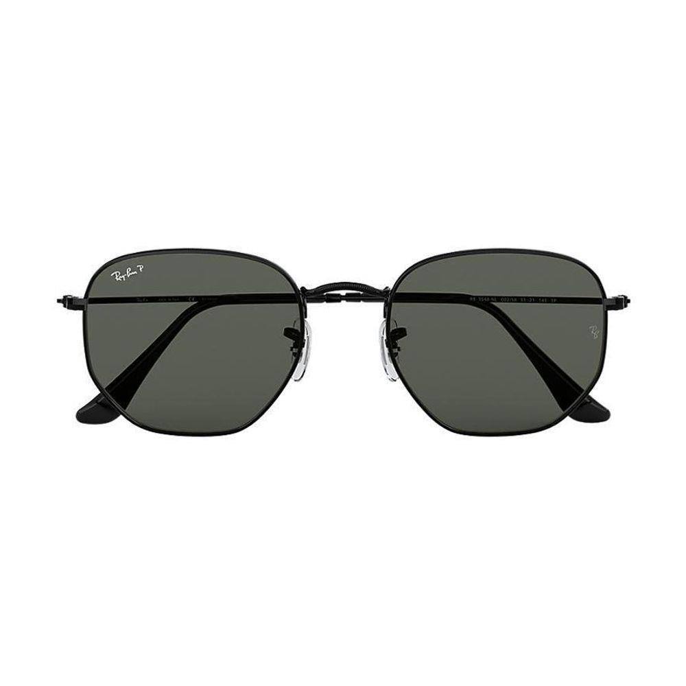 Óculos de sol ray ban hexagonal preto ou dourado feminino proteção uv 400 -  R$ 189.00, cor Dourado (de grau) #113949, compre agora | Shafa