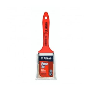 Trincha Média Sintética para Pintura Plumatek 2" REF-AT315/5 Vermelho