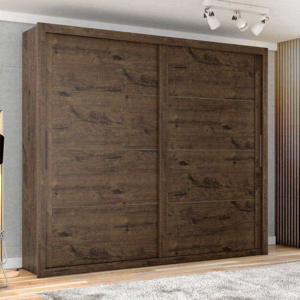 Guarda Roupa Casal 2 Portas 6 Gavetas Imperador Plus Zanzini - Marrom