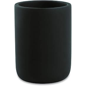 Cachepot Decorativo Copo em Cimento Preto 10cm 12217 Mart