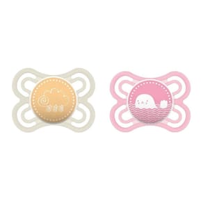 Chupeta Perfect Embalagem Dupla Rosa E Amarelo(0M+)Tam.1-Mam