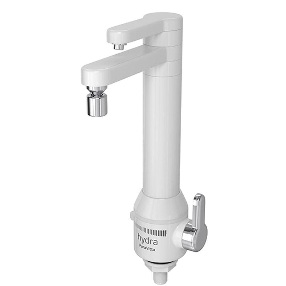 Torneira Eletronica Hydra Puravitta c/ Purificador Bancada - Branca 220V