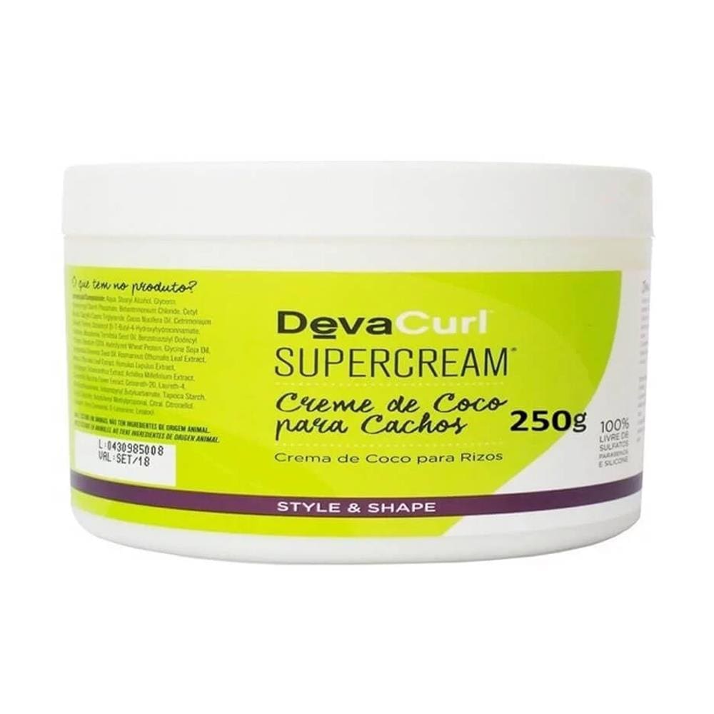 Modelador de Cachos Deva Curl SuperCream Creme de Coco 250g