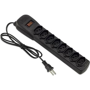 Filtro de Linha 8 Tomadas Bivolt Preto Force Line