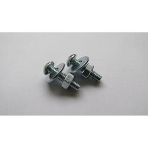 Parafuso 5/32x1/2" Máquina Ferro Cromado 4 Peças