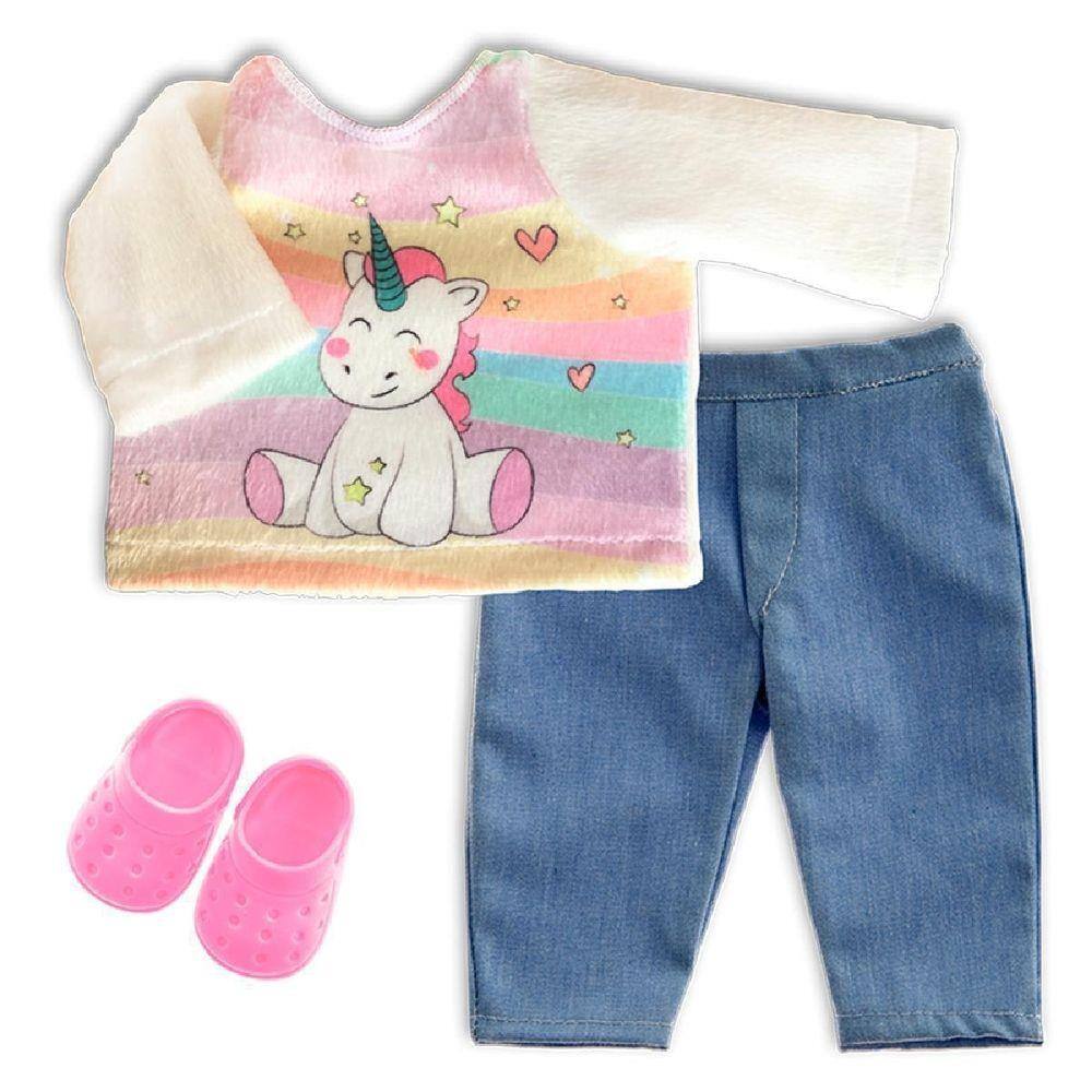 Kit Roupa De Boneca Para Baby Alive - Praia Biquini Sereia em