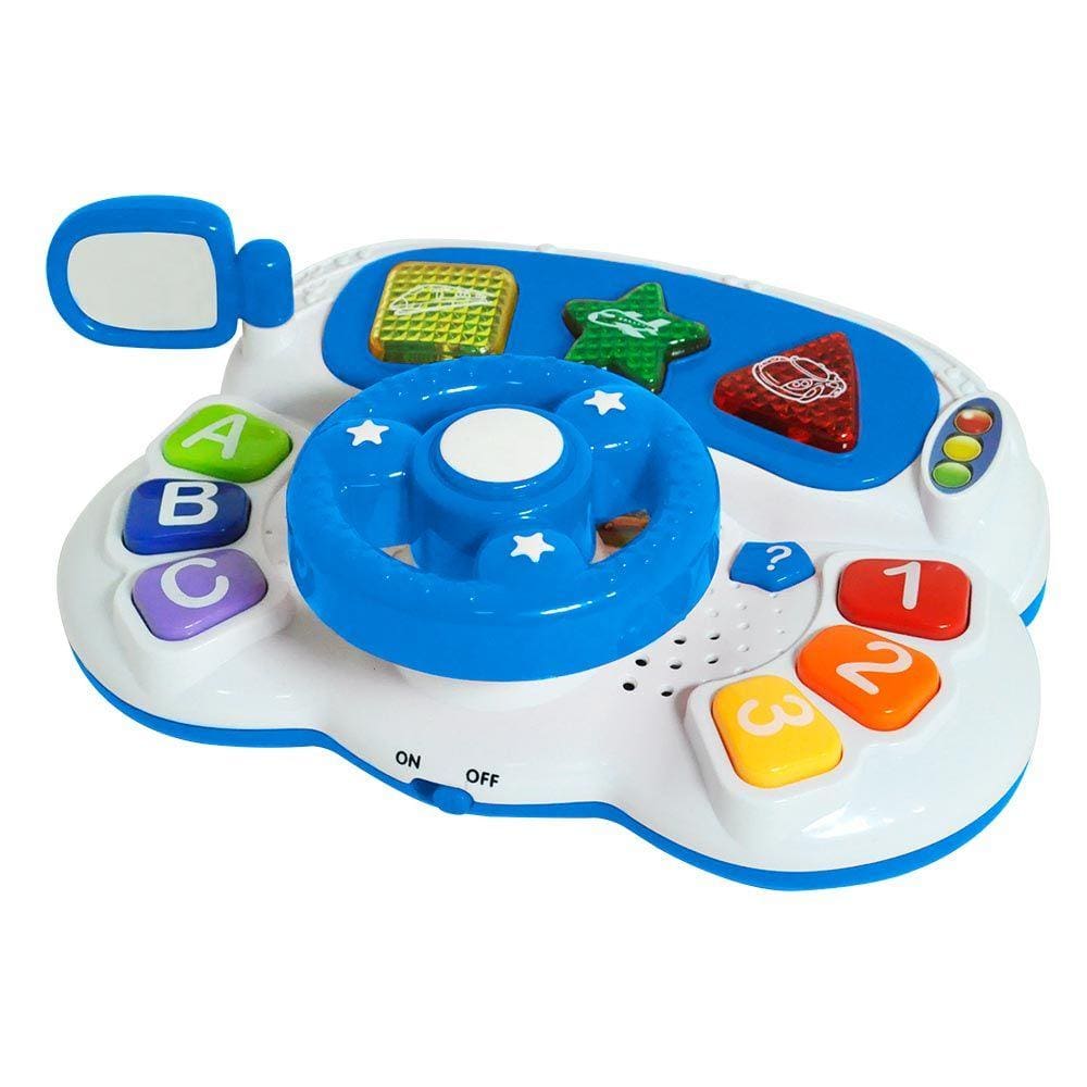 Volante Infantil Bibi Baby Guta Guit Educativo Com Sons Luzes e Musica