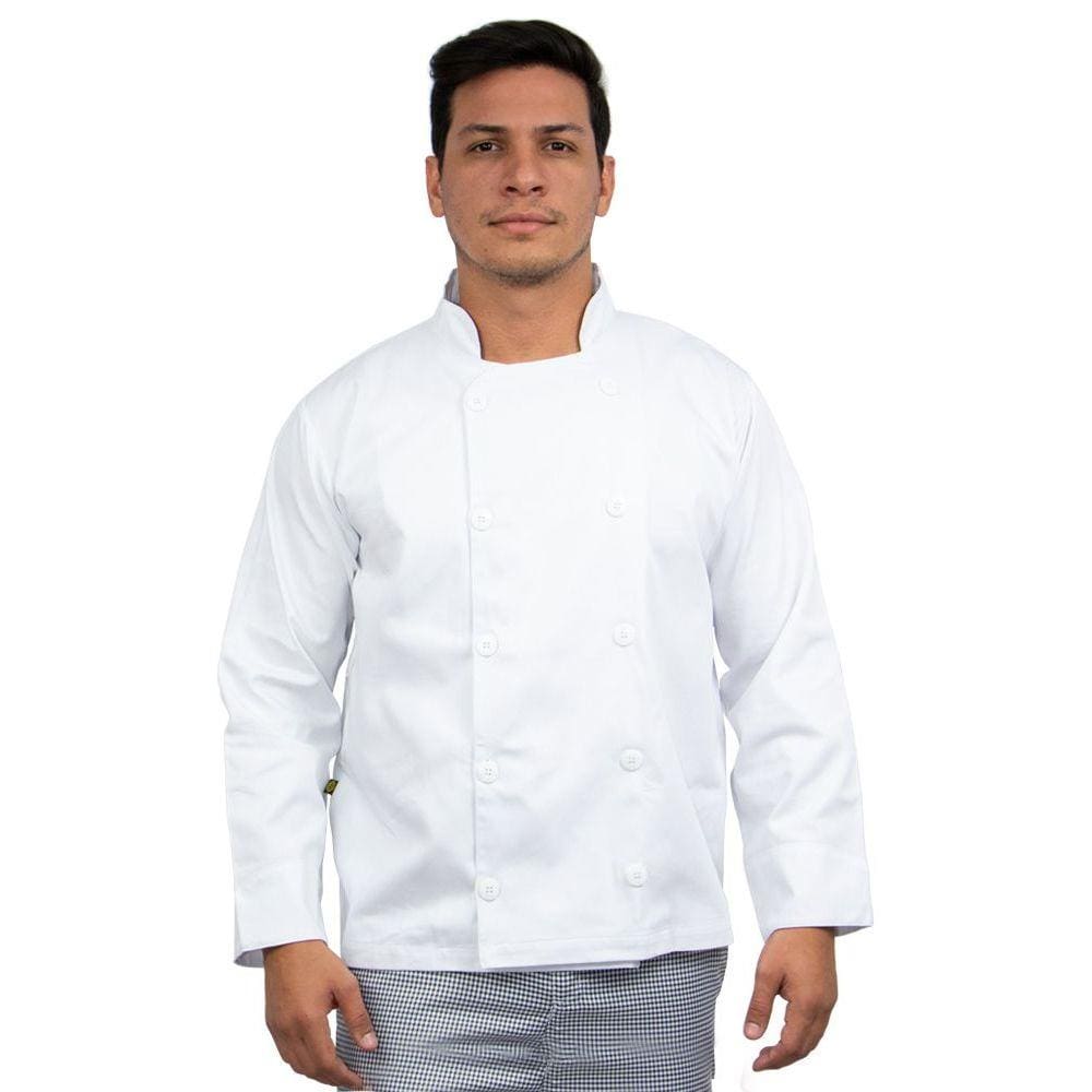 Dolmã Chef Cozinha Masculino Branco