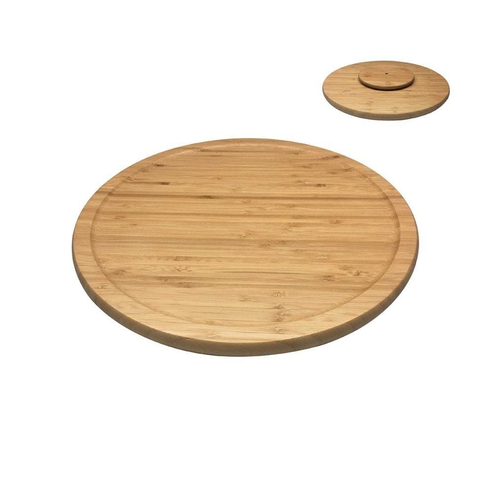 Tabua em Bambu Redonda com Base Giratória  