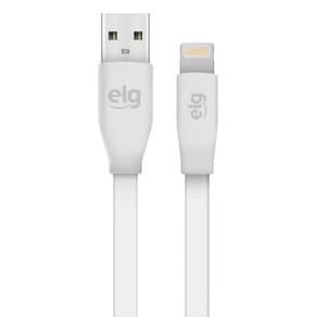Cabo Lightning Flat para Recarga e Sincronização 1,25m Elg