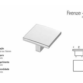 Puxador Firenze 40X40 Mm Escovado