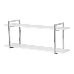 Nicho Cozinha Cromado com Prateleiras Branco 100cm