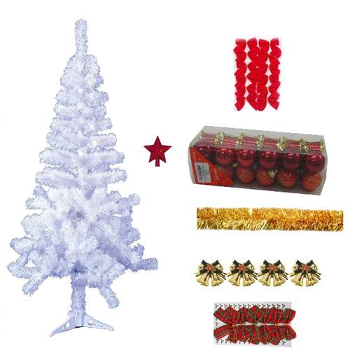 Árvore De Natal Branca Decorada 1,50cm | Casas Bahia Árvore De Natal Branca Decorada 1,50cm | Casas Bahia