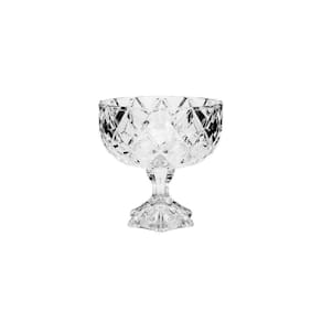 Centro de Mesa Decorativo com Pé de Cristal Chumbo Deli Lyor