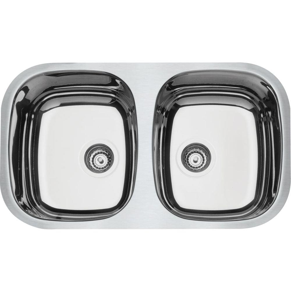 Cuba de Embutir Tramontina Prime Isis 2C 34 BL em Aço Inox Alto Brilho 76 x 44 cm Tramontina