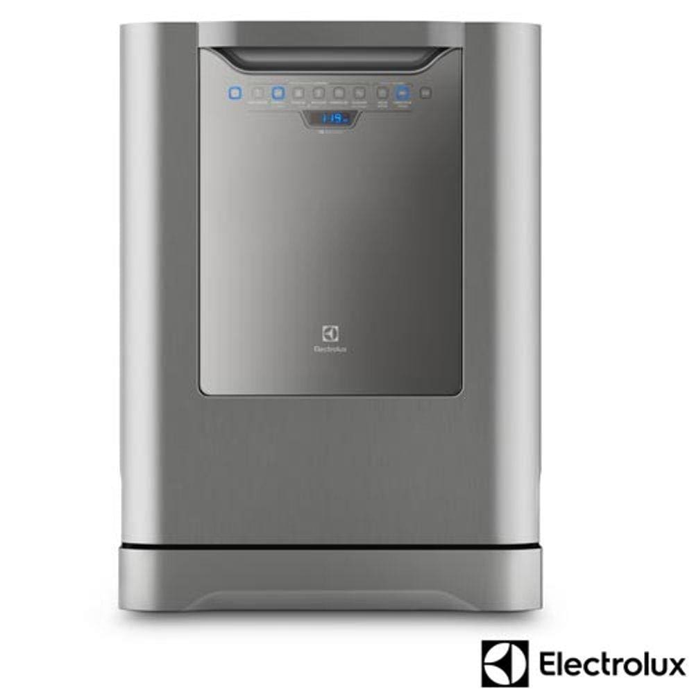 Lava-Louças Electrolux Inox com 14 Serviços, 06 Programas de Lavagem e Painel Blue Touch - LV14X - 110V