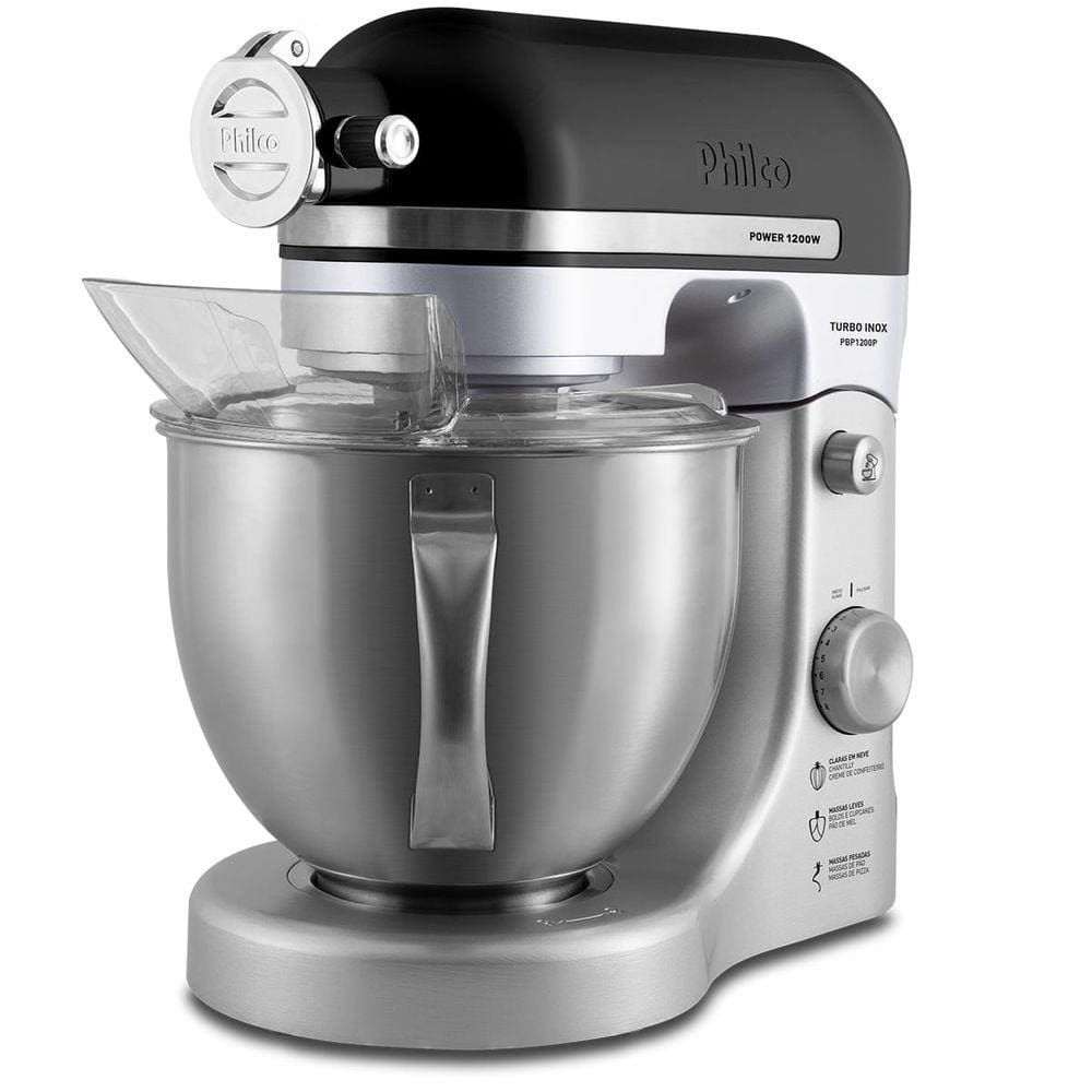 Batedeira Planetaria Philco PBP600V Turbo Inox Double Bowl 800W | Casas ...