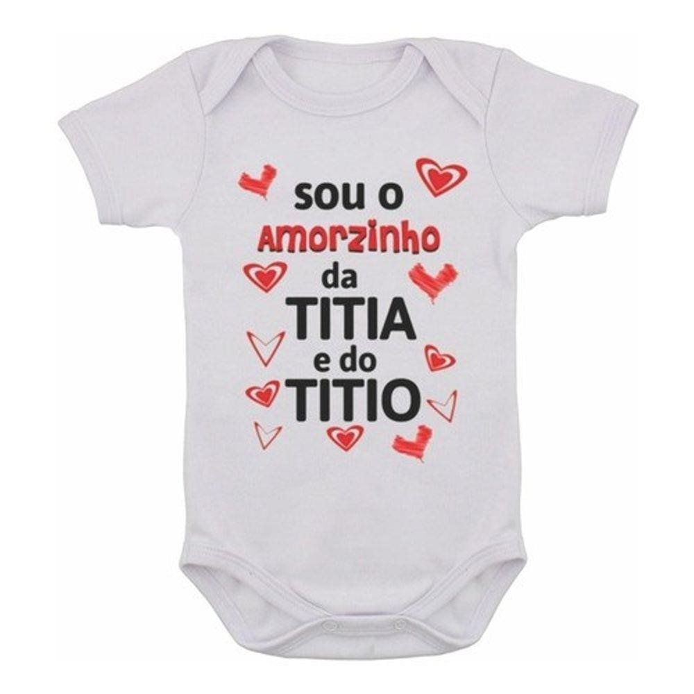 Body Infantil Frase Sou O Amorzinho Da Titia | Casas Bahia