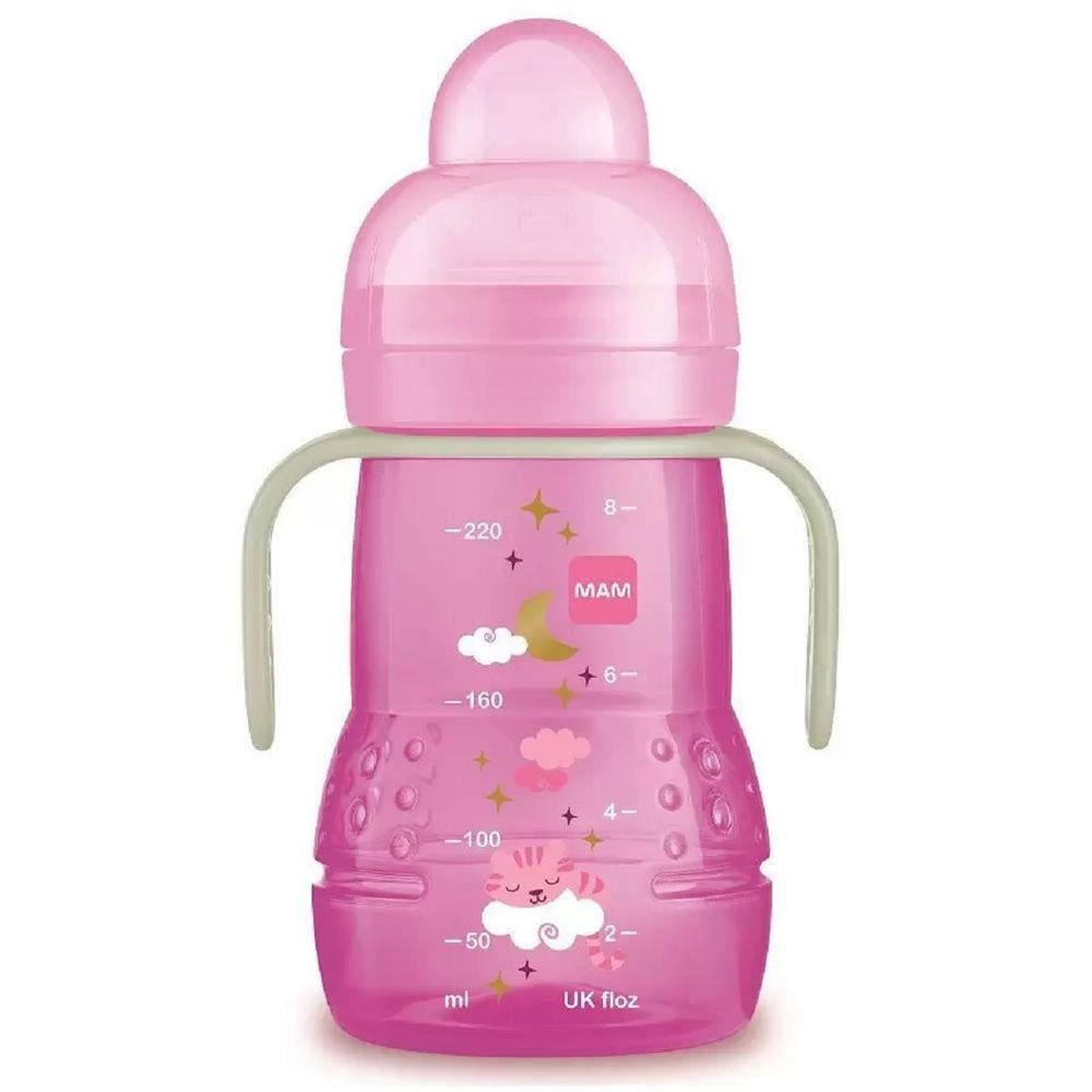 Copo De Transição Trainer Night 220 ml (+4 Meses) Rosa - MAM