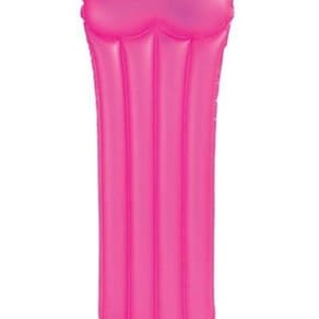 Colchão Bronzeador Rosa Neon Com Travesseiro - Intex
