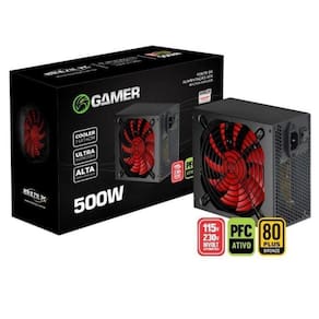 Fonte Atx 500Watts Real Bpc-500-80 Plus Pfc Ativo Bronze