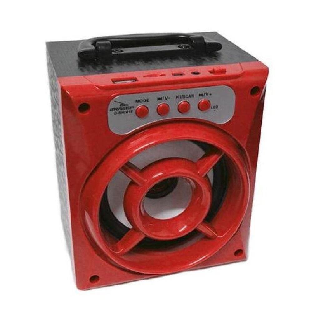 Caixa de Som Grasep Vermelho D-bh1034