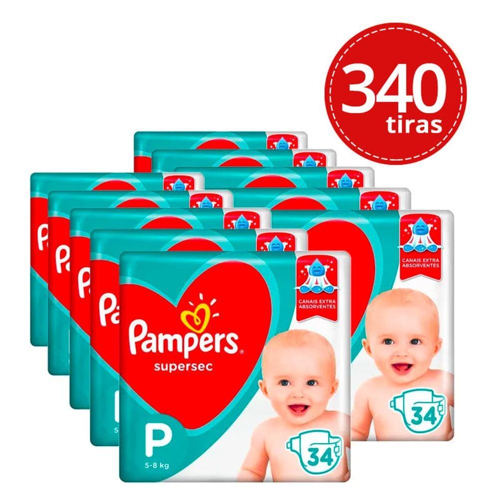 Kit Economico Fralda Pampers P | Casas Bahia