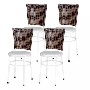 4 Cadeiras Brancas Para Cozinha Hawai Cappuccino Branco
