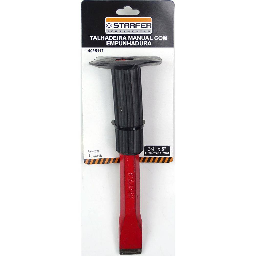 Talhadeira Manual C/ Empunhadura 3/4”x8” Starfer 19mmX200mm