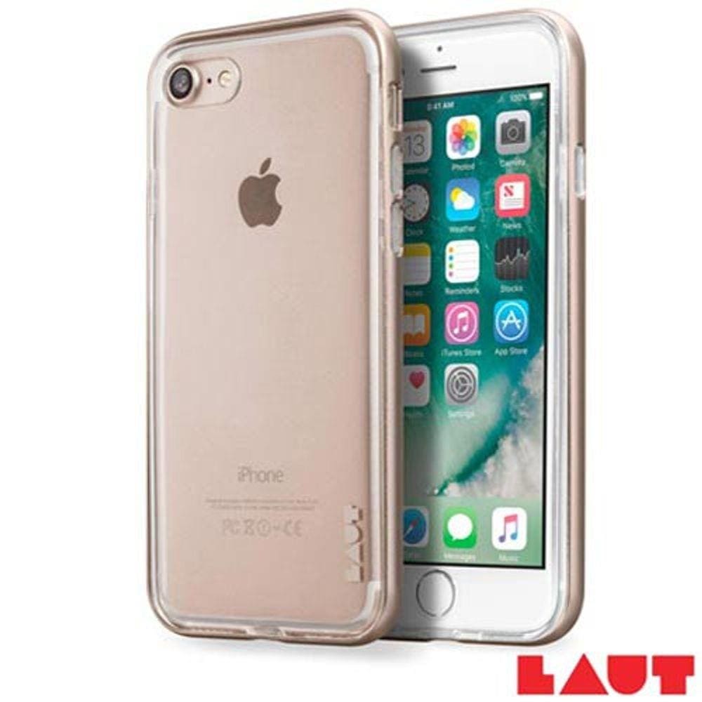 Capa para iphone 7 plus dourada | Casas Bahia
