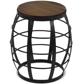 Banco Decorativo Seat Garden Flora Preto Canela Gran Belo