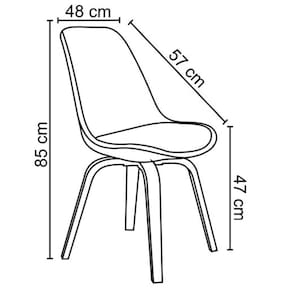 Kit 3 Cadeiras Decorativas Sala E Escritório Softline Cinza