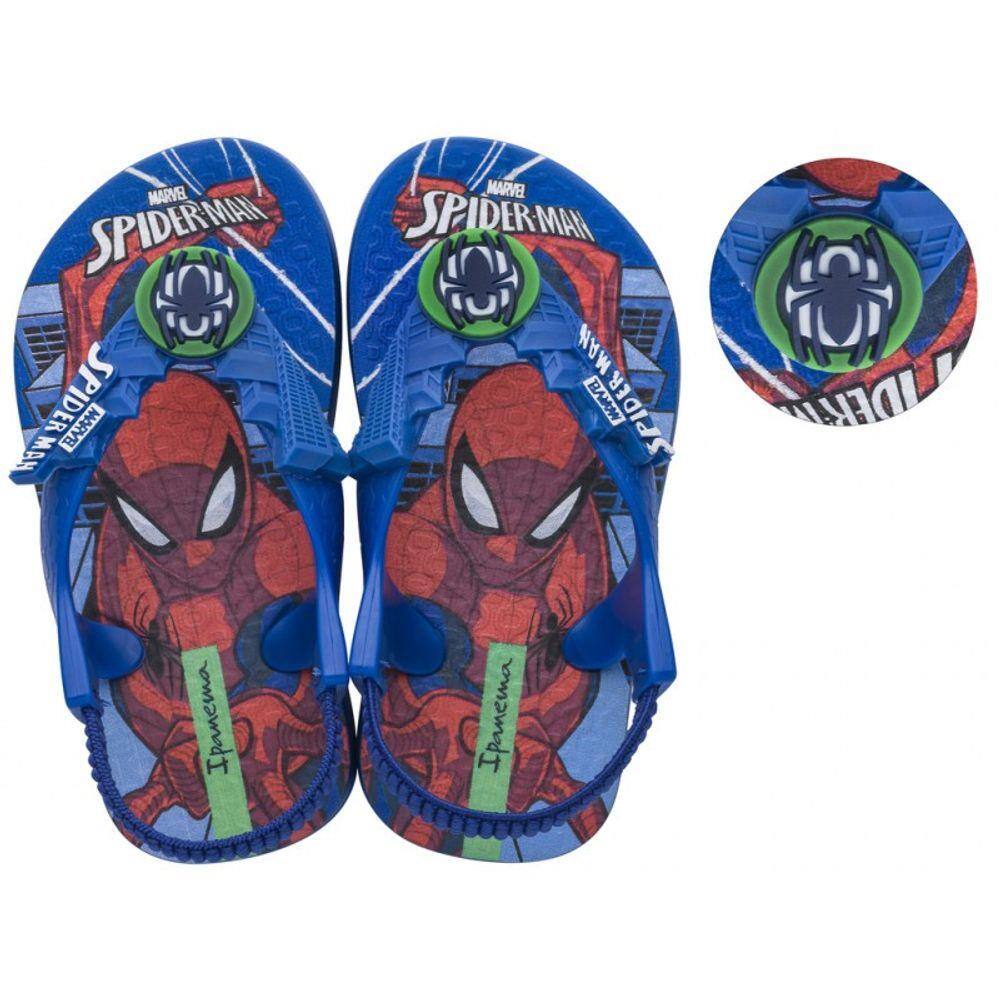 Sandália Homem Aranha Com Mochila - 22368 Cor Vermelho - Salti Sapataria