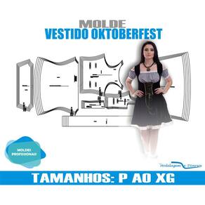 Molde Vestido Ocktoberfest, Modelagem&Diversos, Tamanhos P ao XG