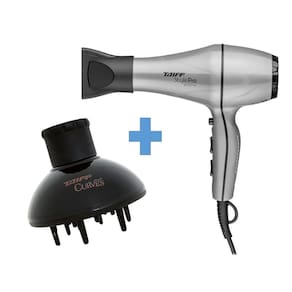 Secador cabelo profissional style pro 2000W prata + difusor curves