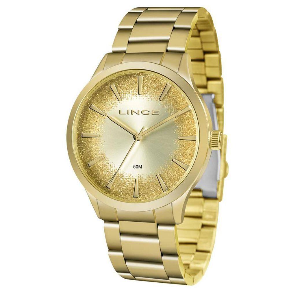 Relógio Lince Feminino Ref: Lrg4593l C1kx Fashion Dourado
