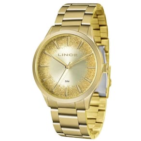 Relógio Lince Feminino Ref: Lrg4593l C1kx Fashion Dourado