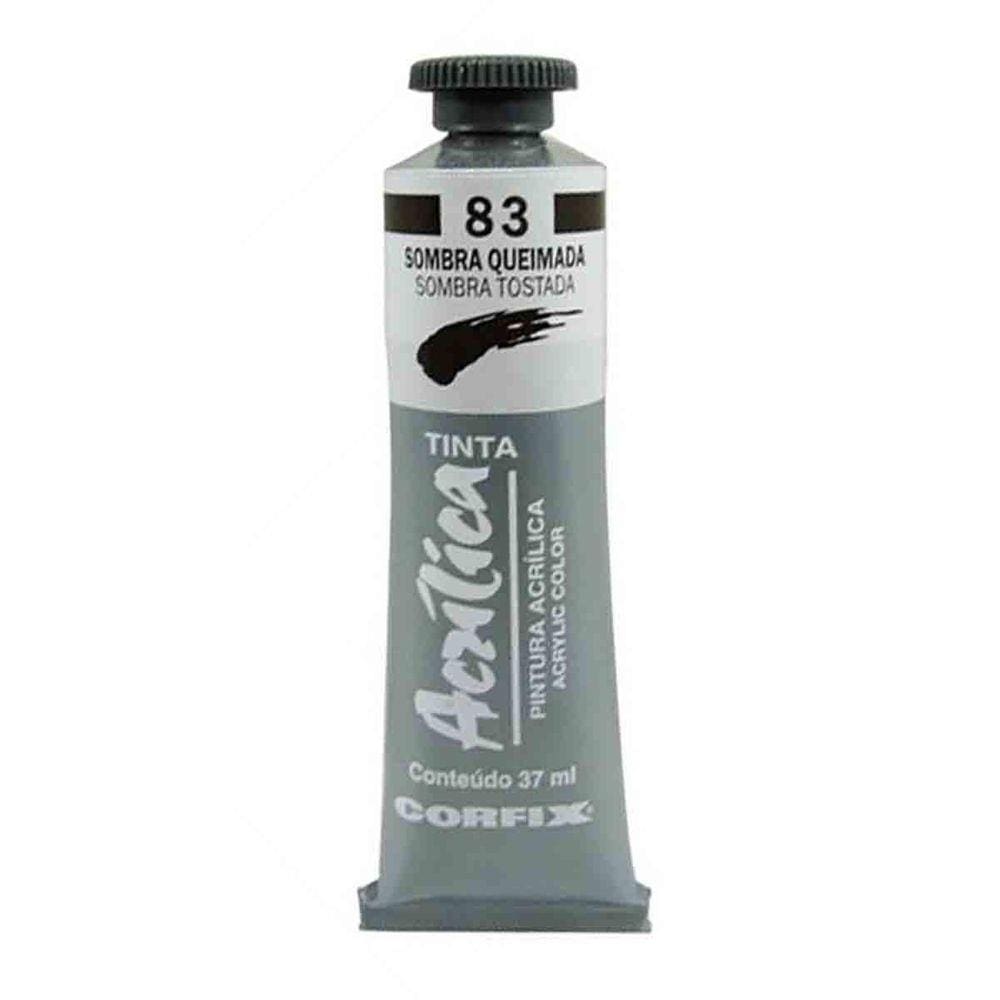 Tinta Acrilica Corfix 83 Sombra Queimada 37Ml