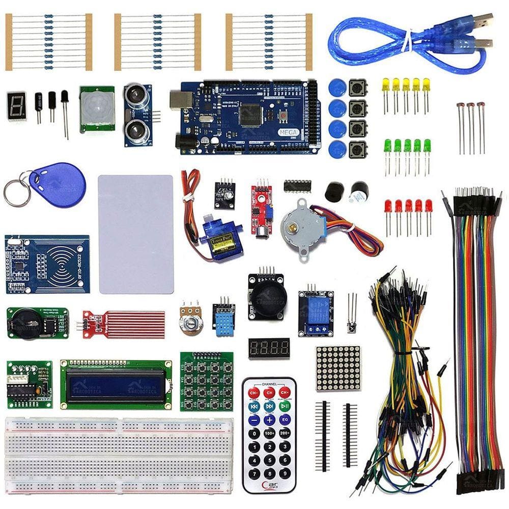 Mega Kit Robótica Para Arduino Mega e+ 200 pcs com Tutorial