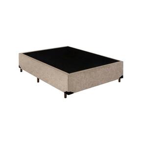 Base Box Viúva Belos Sonhos Suede Bege 40x128x188