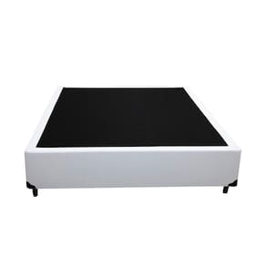 Base Box Casal Belos Sonhos Sintético Branco 40x138x188